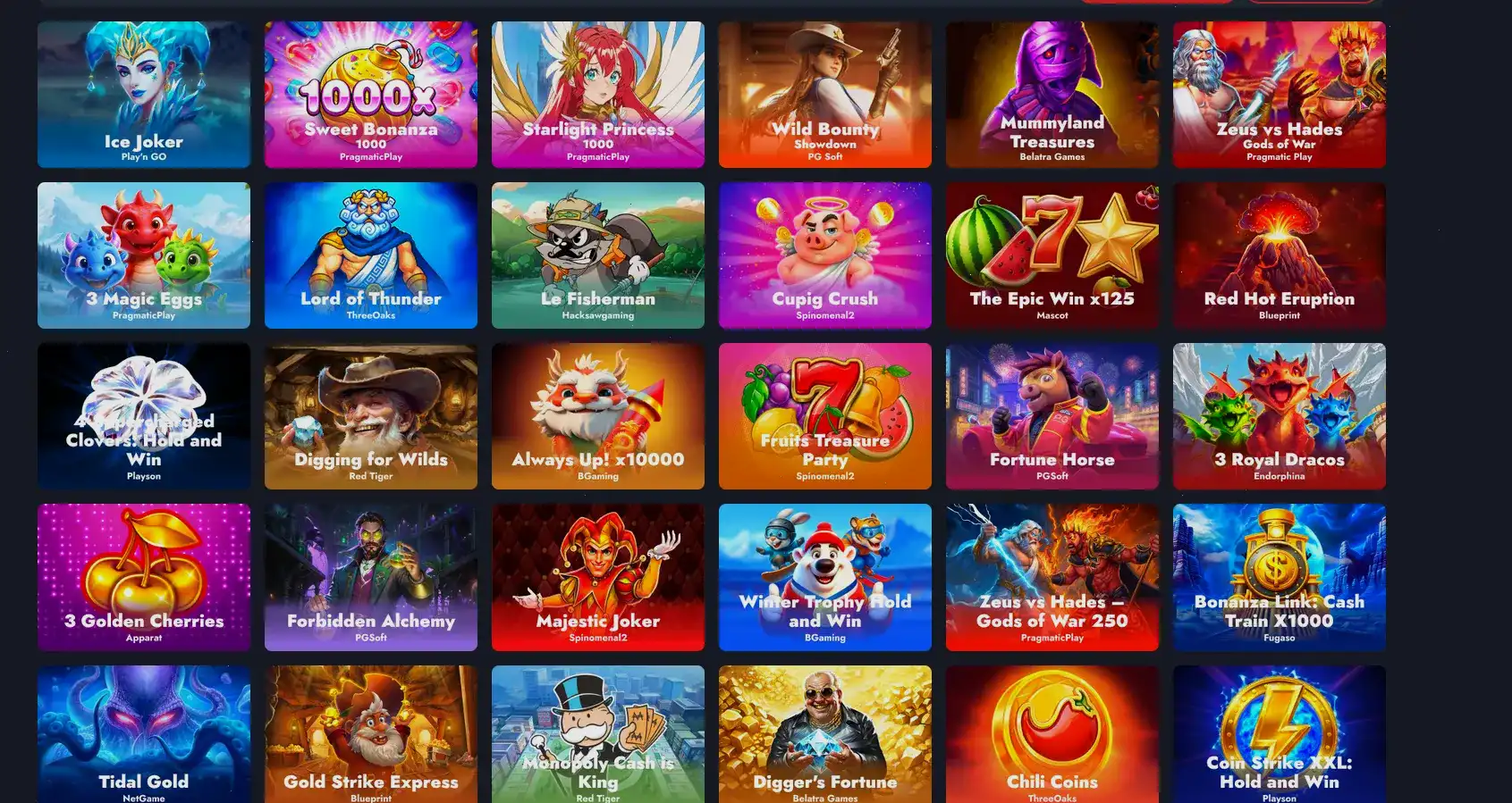 Игровые автоматы Paradise casino на экране